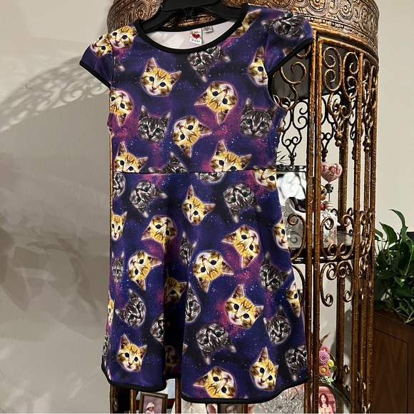 Love Rocks Space Cat Dress - Picture 1 of 5